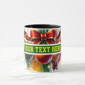 Christmas Bulbs Ornamenten Koffie Mok (Midden)