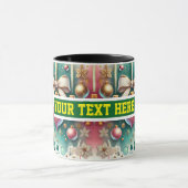 Christmas Bulbs Watercolor Coffee Mok (Midden)