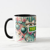 Christmas Bulbs Watercolor Coffee Mok (Links)