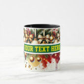 Christmas Bulbs Watercolor Coffee Mok (Midden)
