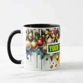 Christmas Bulbs Watercolor Coffee Mok (Links)