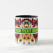 Christmas Bulbs Watercolor Coffee Mok (Midden)