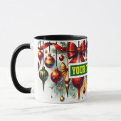 Christmas Bulbs Watercolor Coffee Mok (Links)