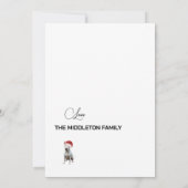 Christmas Bull Terrier Hond Vrolijk Wenskaart (Achterkant)