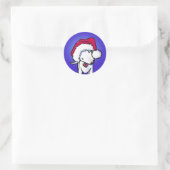 Christmas Bull Terrier KiniArt Sticker (Tas)