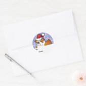 Christmas Bulldog Gift Labels (Envelop)