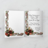 Christmas Bulldog puppy Vakantie Kaart (Binnen)