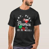 Christmas Bunco Drinking Candy Cane Cocktail T-shirt (Voorkant)