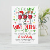 Christmas Bunco Night Party Kaart (Staand voorkant)