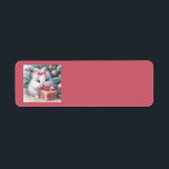 Christmas Bunny Adresetiketten Etiket<br><div class="desc">Kerstkonijntje adresetiketten</div>