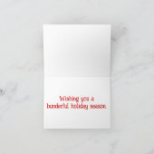 Christmas Bunny Gevouwen Note Kaart (Binnen)