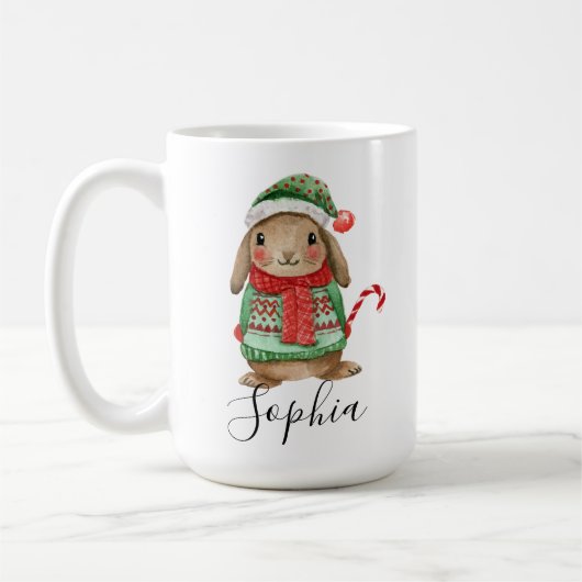 Christmas Bunny Mug Koffiemok (Links)