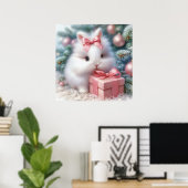 Christmas Bunny Poster (Thuiskantoor)