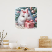 Christmas Bunny Poster (Keuken)