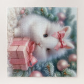 Christmas Bunny Puzzle Legpuzzel (Horizontaal)