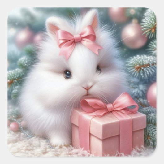 Christmas Bunny Stickers (Voorkant)