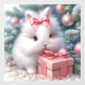 Christmas Bunny Window Cling Raamsticker (Vel)