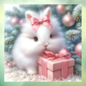 Christmas Bunny Window Cling Raamsticker (Vel 3)