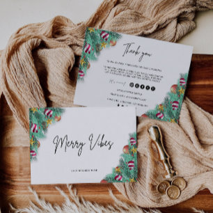 Christmas Business Bedankt Card Sjabloon Kaart