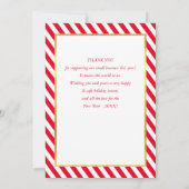 CHRISTMAS BUSINESS BEDANKT modern eenvoudig rood b Kaart (Achterkant)