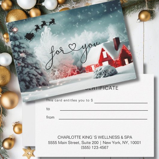 CHRISTMAS BUSINESS CERTIFICERING gift voor u