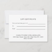 CHRISTMAS BUSINESS CERTIFICERING gift voor u (Achterkant)