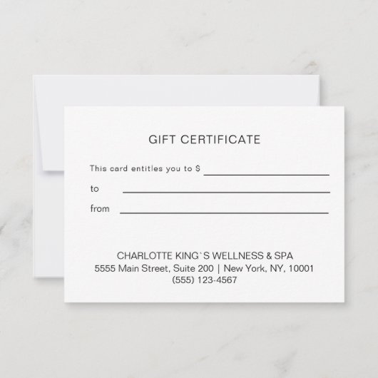 CHRISTMAS BUSINESS CERTIFICERING gift voor u (Achterkant)
