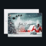 CHRISTMAS BUSINESS CERTIFICERING gift voor u<br><div class="desc">Een prachtig kerstontwerp. Voeg binnen enkele minuten uw gegevens, logo, bedrijfsgegevens en afbeeldingen toe. Verspreid de vreugde van het vakantieseizoen met dit charmante, aanpasbare kerstcadeaubon. Met een gezellige, met sneeuw gevulde winterscène met een charmante hut, feestelijke lichten en de slee van de kerstman die over de nachtelijke hemel vliegt, is...</div>