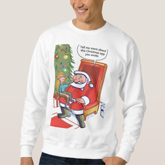 Christmas Business Partners mannen wit sweatshirt (Voorkant)
