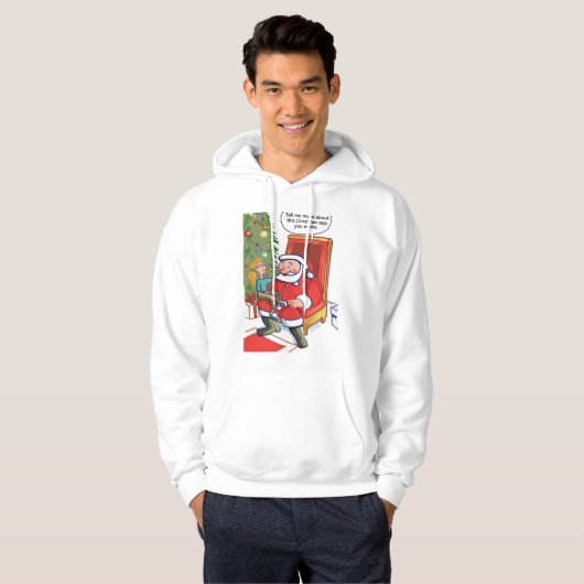 Christmas Business Partners mannen witte hoodie (Voorkant volledig)