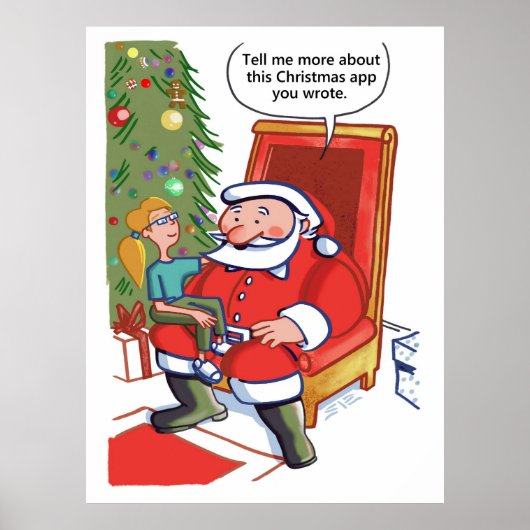 Christmas Business Partners mat poster (Voorkant)