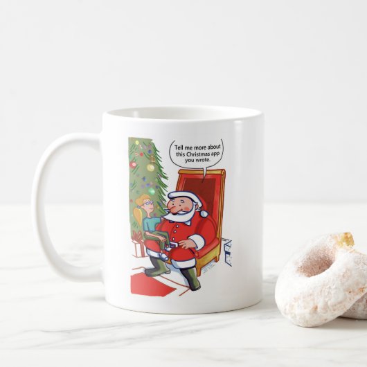Christmas Business Partners rechterhand mok (Met donut)