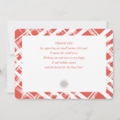 CHRISTMAS BUSINESS THANKS cute tis the season Kaart (Achterkant)