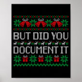 Christmas But Did You Doent It Ugly Office Party S Poster (Voorkant)