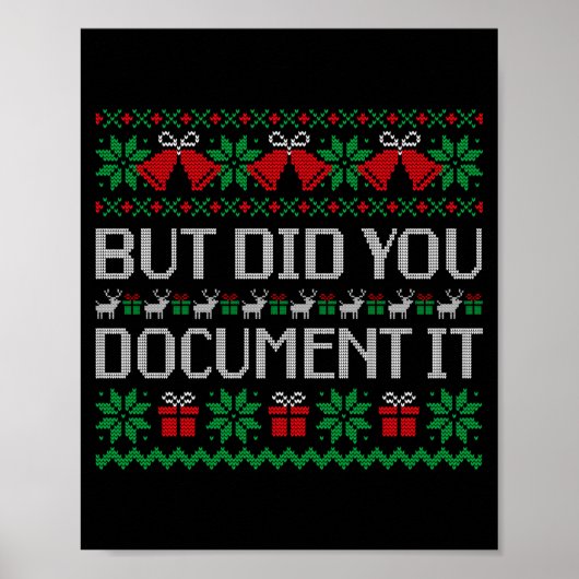 Christmas But Did You Doent It Ugly Office Party S Poster (Voorkant)