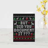 Christmas But Did You Doent It Ugly Office Sweater Kaart (Gele Bloem)