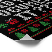Christmas But Did You Doent It Ugly Office Sweater Poster (Hoek)