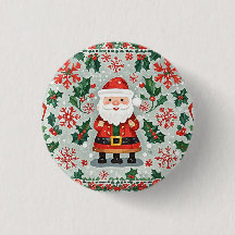 Christmas Button Badge