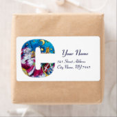 CHRISTMAS C-BRIEF / GEÏNSPIREERDE SANTA-MONOGRAM ETIKET (Insitu)