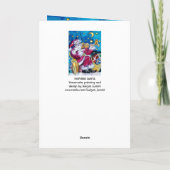 CHRISTMAS C-BRIEF / GEÏNSPIREERDE SANTA-MONOGRAM FEESTDAGEN KAART (Achterkant)