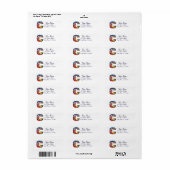 CHRISTMAS C BRIEF / SANTA MET GIFTS MONOGRAM ETIKET (Full Sheet)