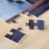 Christmas Cabin Forest Winter Snow Legpuzzel (Zijkant)