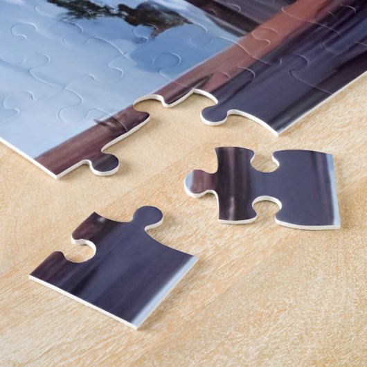 Christmas Cabin Forest Winter Snow Legpuzzel (Zijkant)