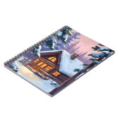 Christmas Cabin | Forest Winter Snow Notitieboek (Linkerzijde)