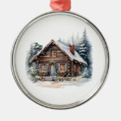 Christmas Cabin Ornament (Voorkant)