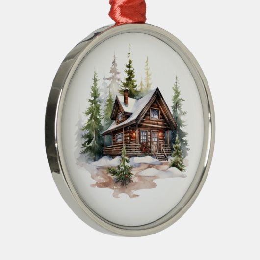 Christmas Cabin Ornament (Rechts)