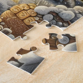 Christmas Cabin Puzzle Legpuzzel (Zijkant)