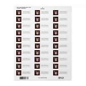 Christmas Cacao Marshmallow Retouradres Label (Full Sheet)