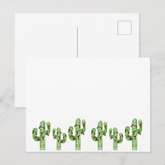 Christmas Cactus Briefkaart (Voorkant / Achterkant)