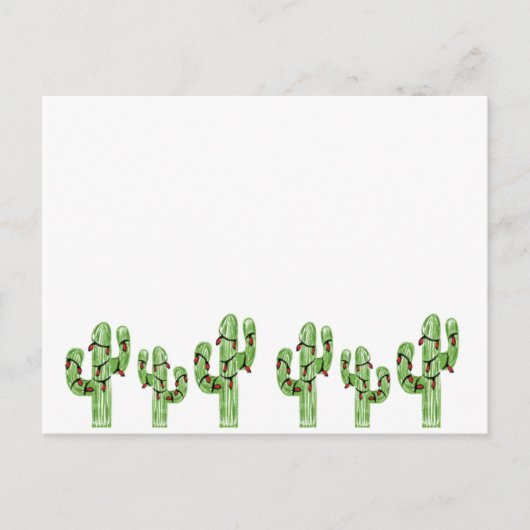 Christmas Cactus Briefkaart (Voorkant)